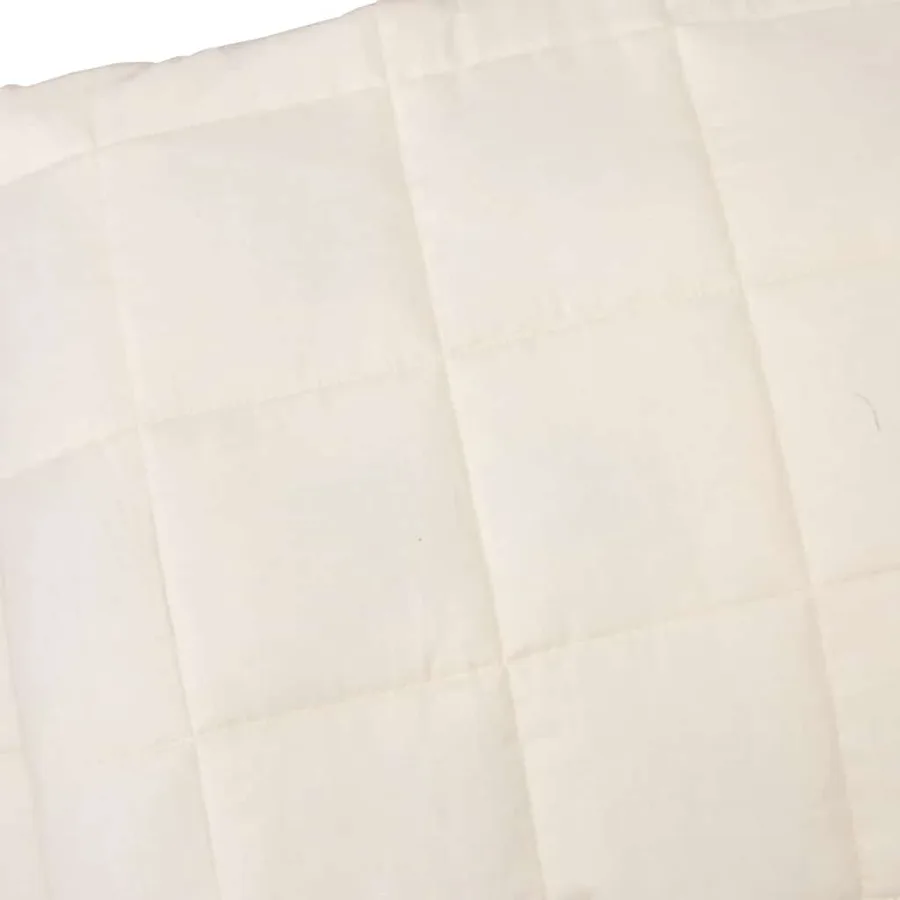 Couverture lestée Crème clair 138x200 cm 6 kg Tissu - 4