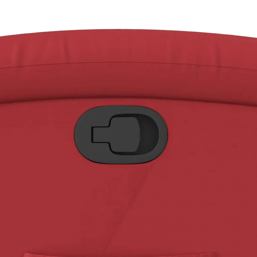 Fauteuil inclinable Rouge Similicuir - 9
