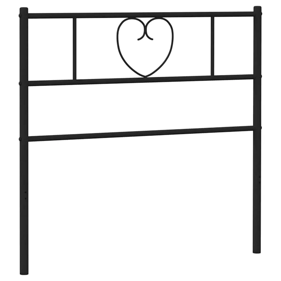 Tête de lit de remplacement métal noir 100 cm - 2