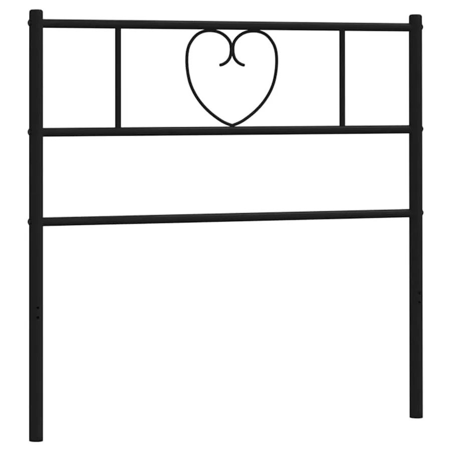 Tête de lit de remplacement métal noir 100 cm - 3