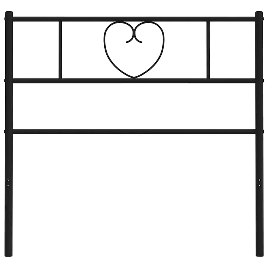 Tête de lit de remplacement métal noir 100 cm - 5