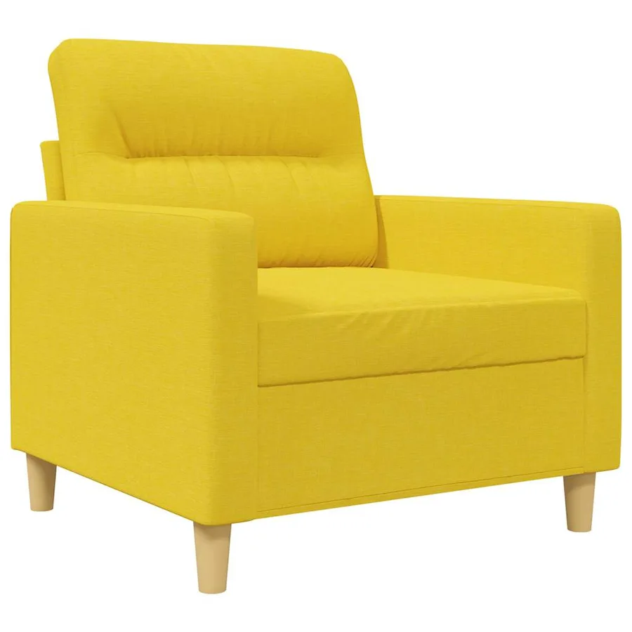 Fauteuil Jaune clair 60 cm Tissu - 2