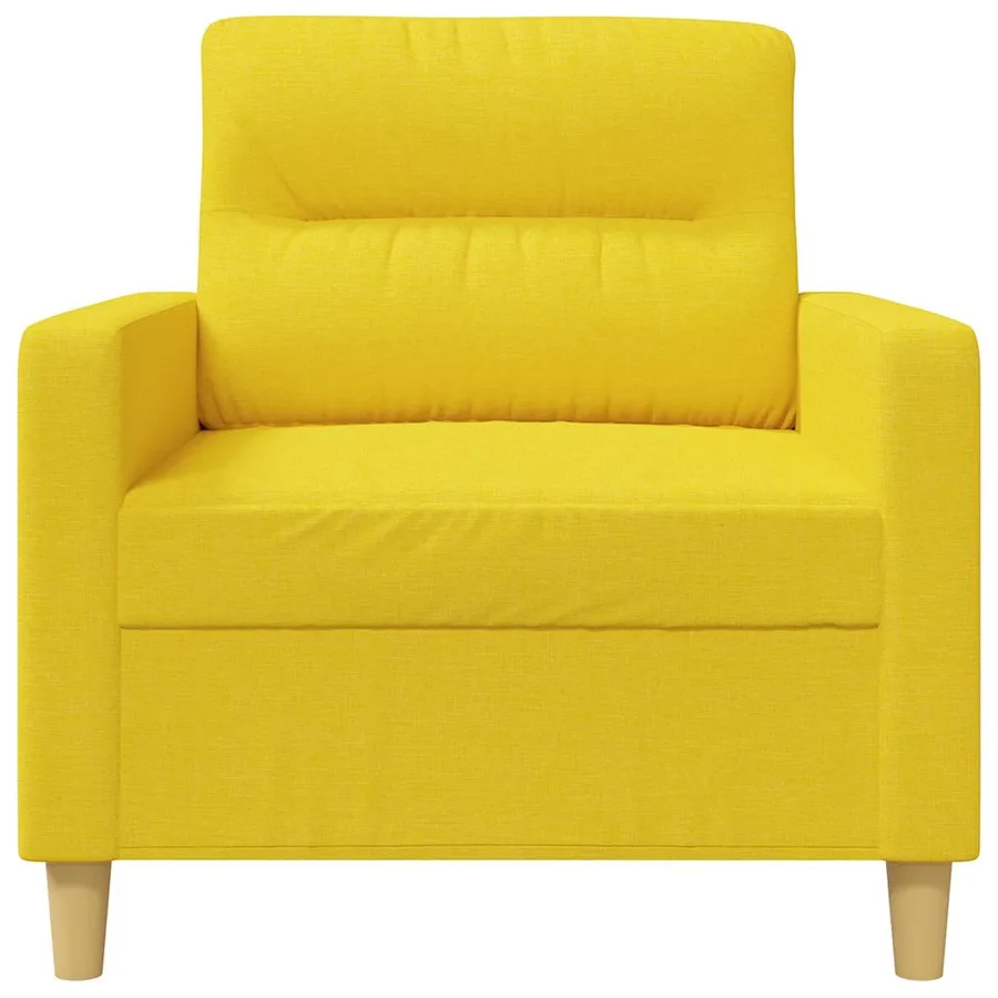 Fauteuil Jaune clair 60 cm Tissu - 4