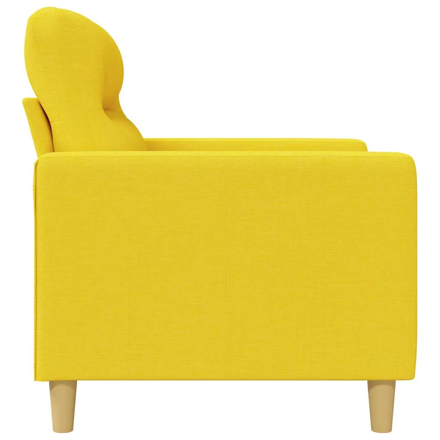 Fauteuil Jaune clair 60 cm Tissu - 5