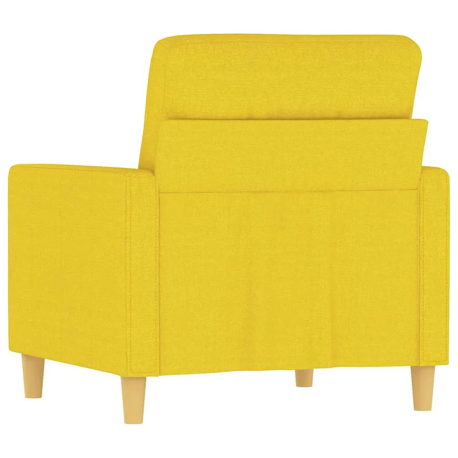 Fauteuil Jaune clair 60 cm Tissu - 6