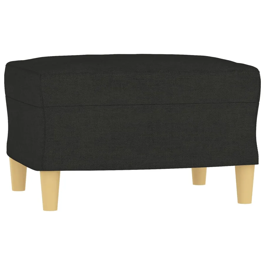 Ensemble de canapés 4 pcs avec coussins Noir Tissu - 6