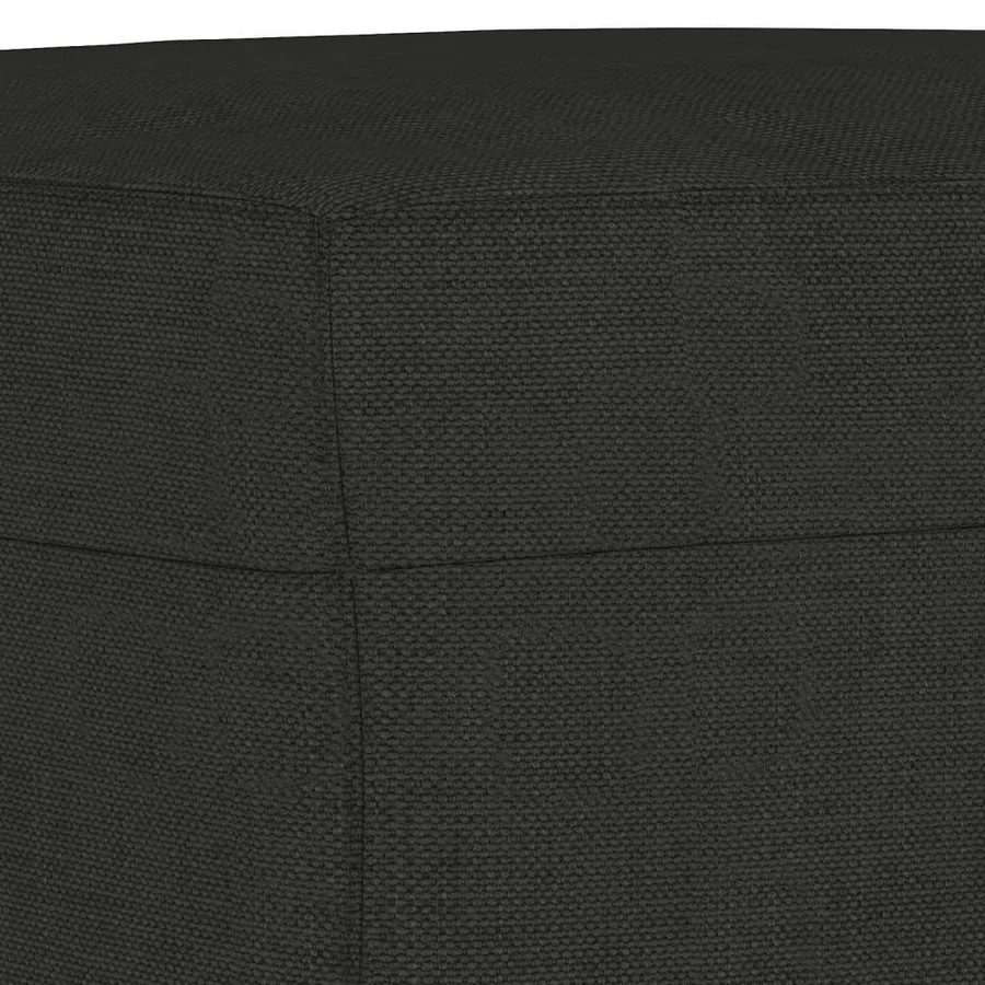 Ensemble de canapés 4 pcs avec coussins Noir Tissu - 8