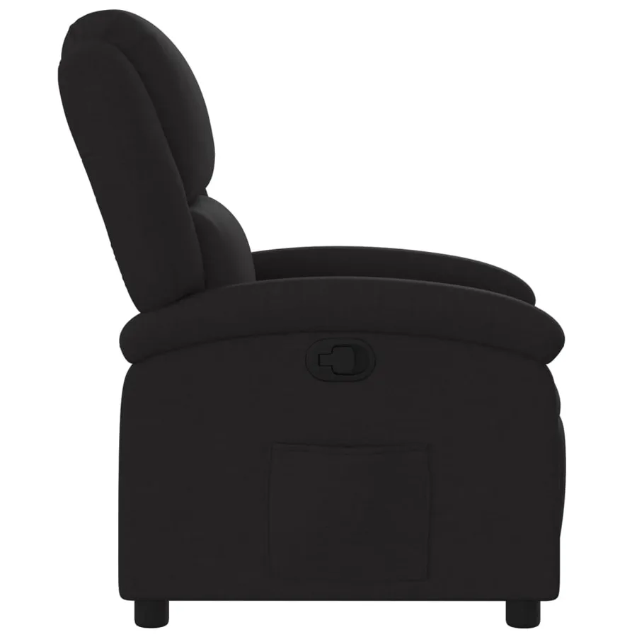 Fauteuil inclinable Noir Tissu - 4