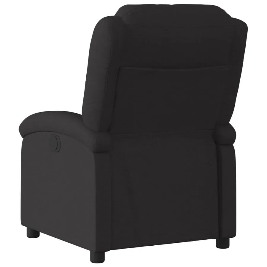 Fauteuil inclinable Noir Tissu - 5