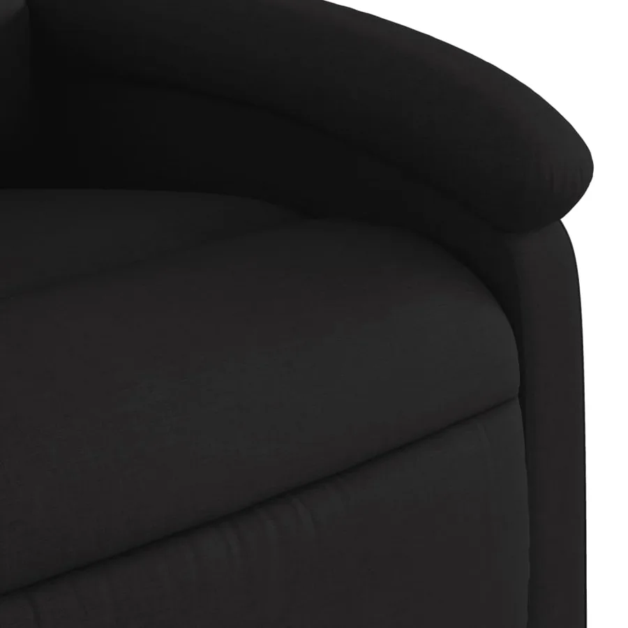 Fauteuil inclinable Noir Tissu - 8