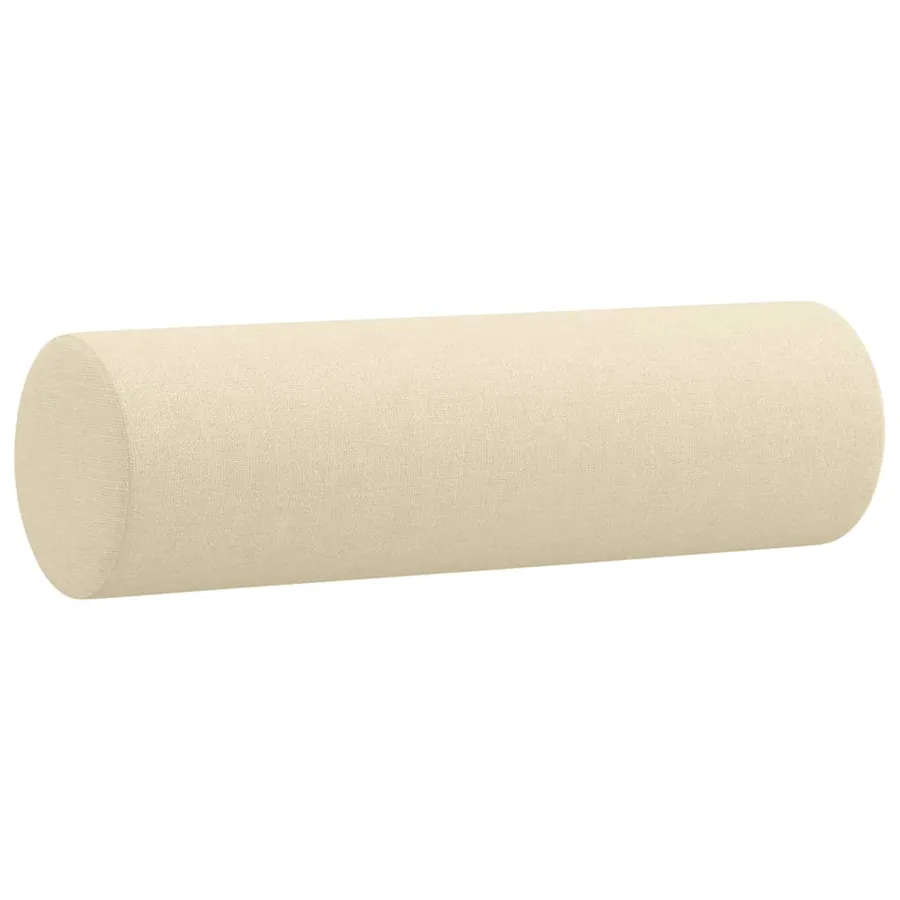 Ensemble de canapés 3 pcs avec coussins crème tissu - 7