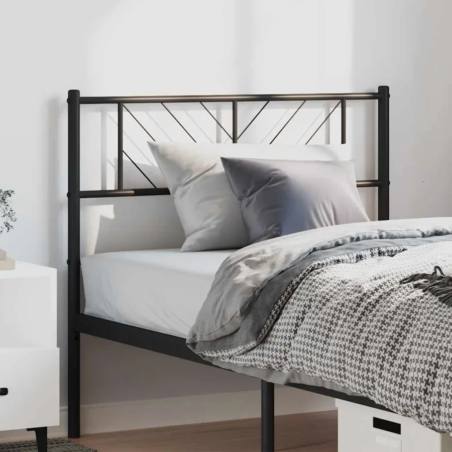 Tête de lit de remplacement métal noir 100 cm - 3