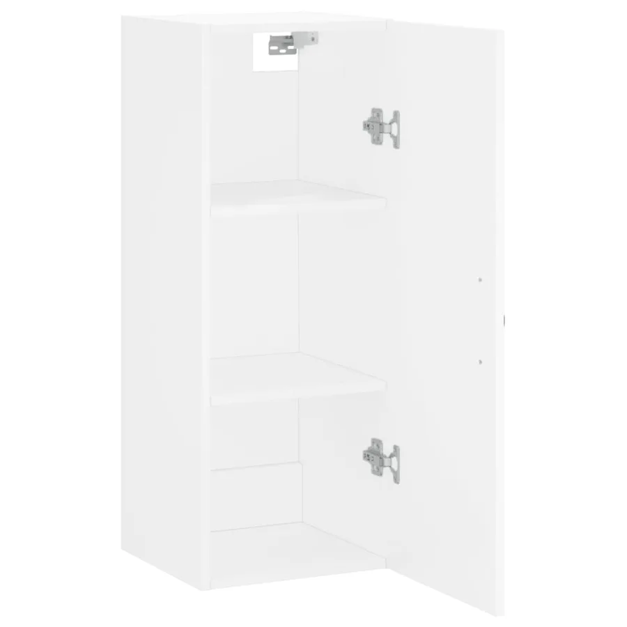 Armoire murale blanc 34,5x34x90 cm bois d'ingénierie - 5
