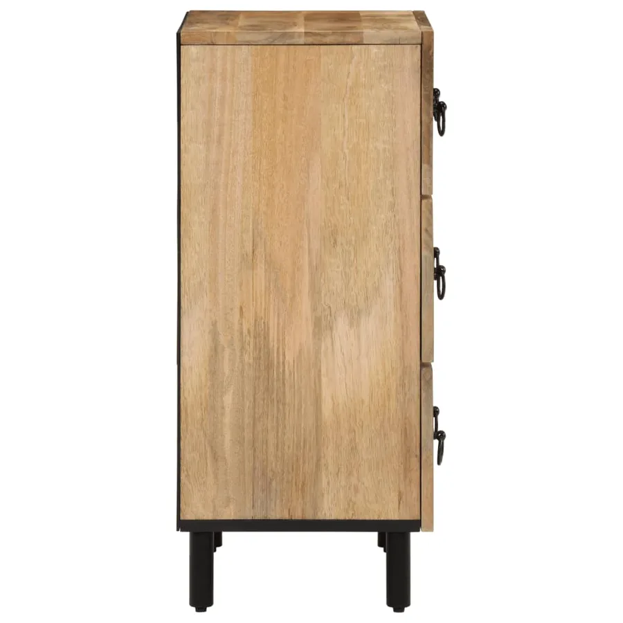 Armoire latérale 60x33x75 cm bois massif de manguier - 6