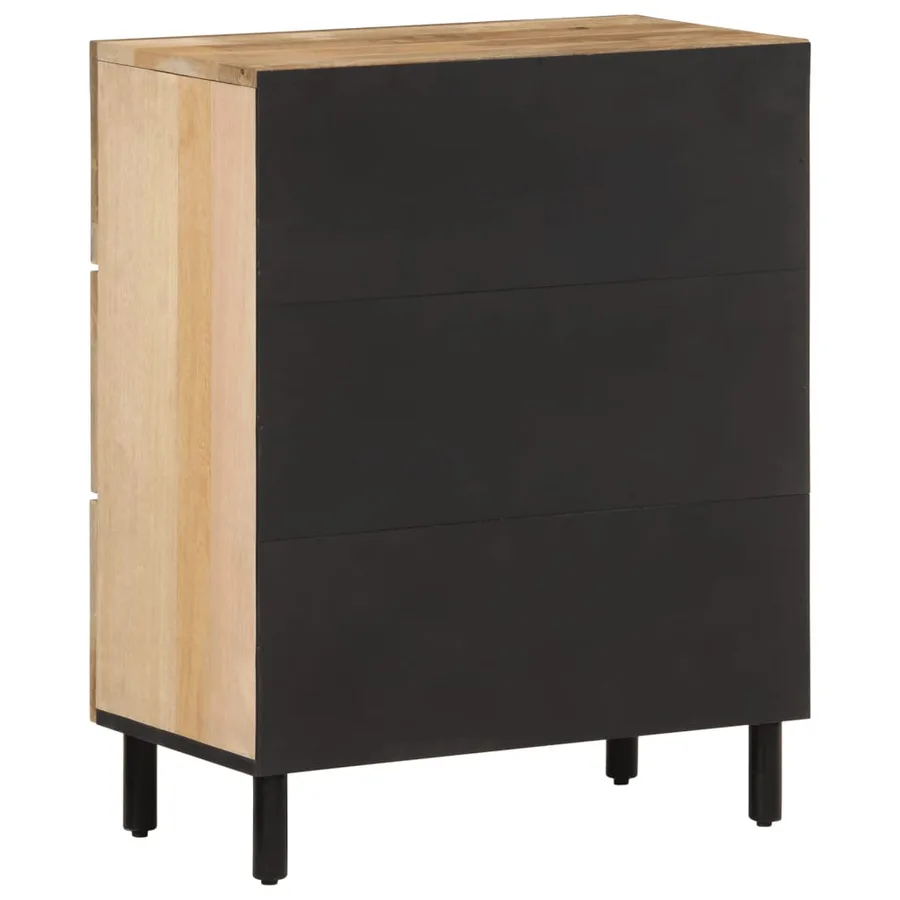 Armoire latérale 60x33x75 cm bois massif de manguier - 7