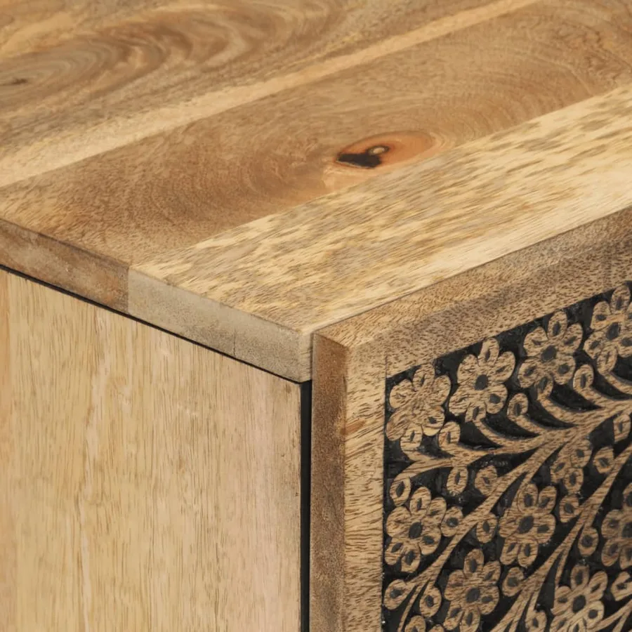 Armoire latérale 60x33x75 cm bois massif de manguier - 8