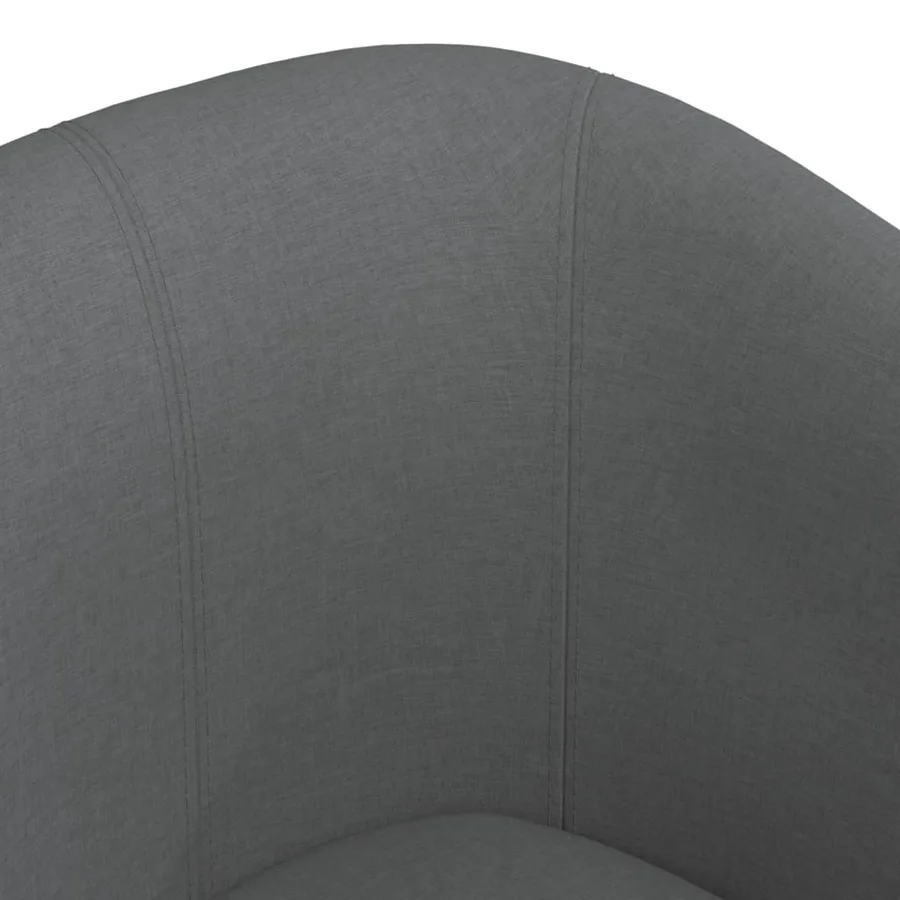 Chaise cabriolet gris foncé tissu - 6