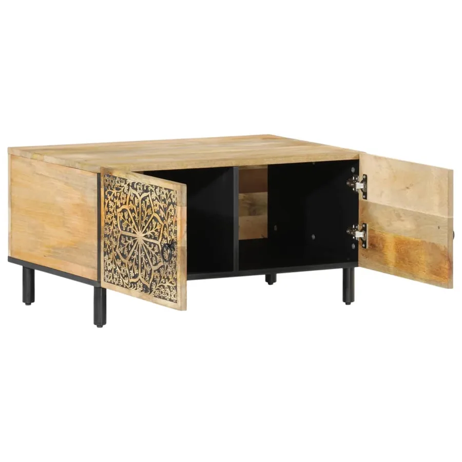 Table basse 80x50x40 cm bois de manguier massif - 4