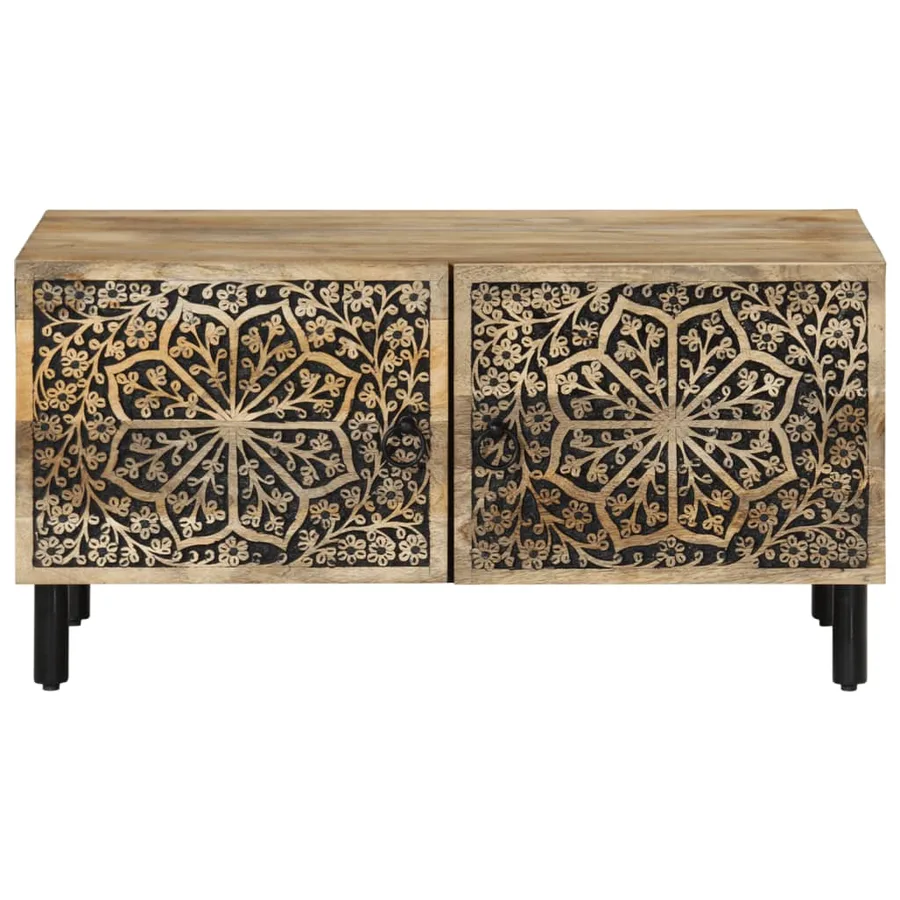 Table basse 80x50x40 cm bois de manguier massif - 5