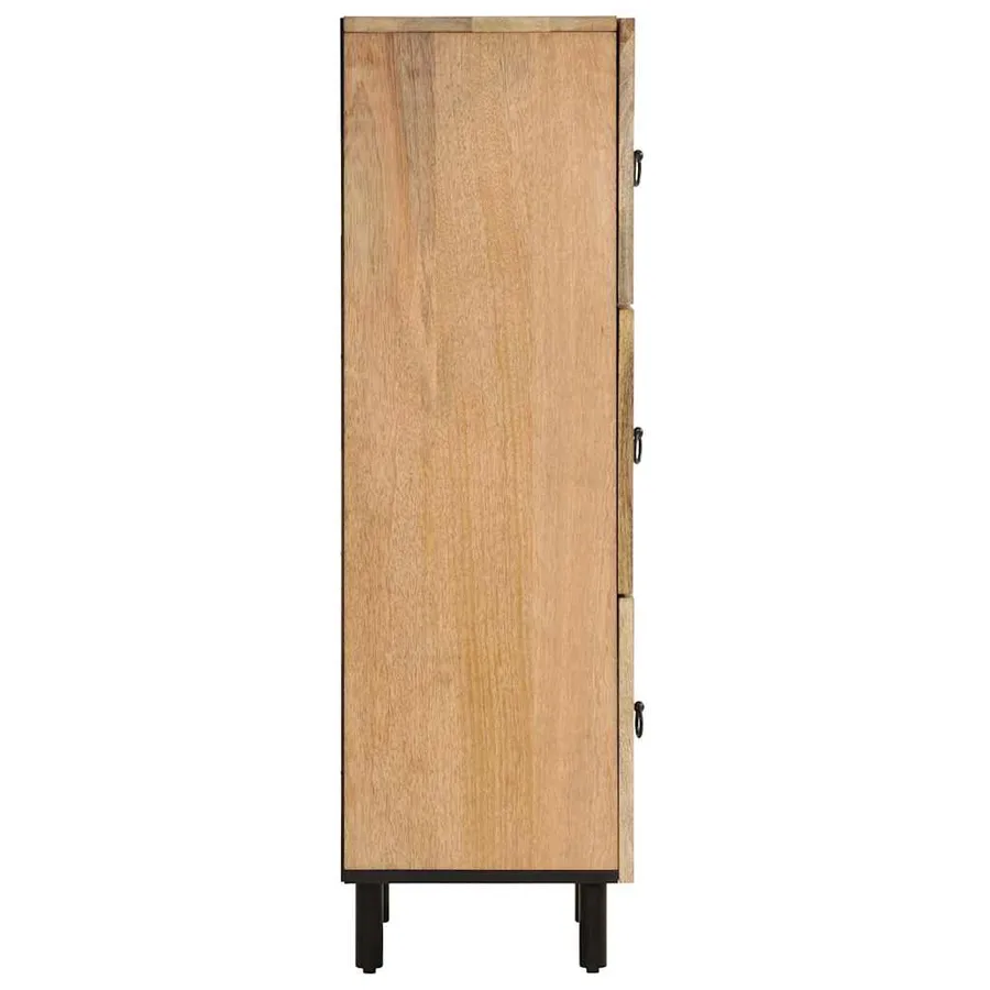 Armoire latérale 40x33x110 cm bois massif de manguier - 4