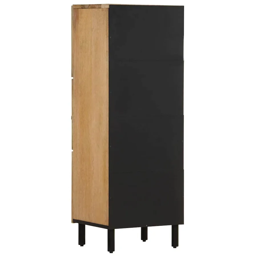 Armoire latérale 40x33x110 cm bois massif de manguier - 5