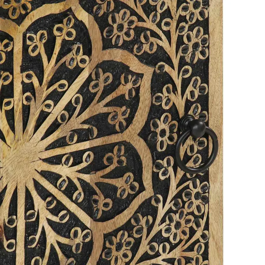 Armoire latérale 40x33x110 cm bois massif de manguier - 8