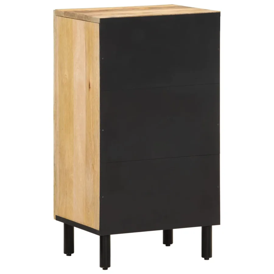 Armoire latérale 40x33x75 cm bois massif de manguier - 5