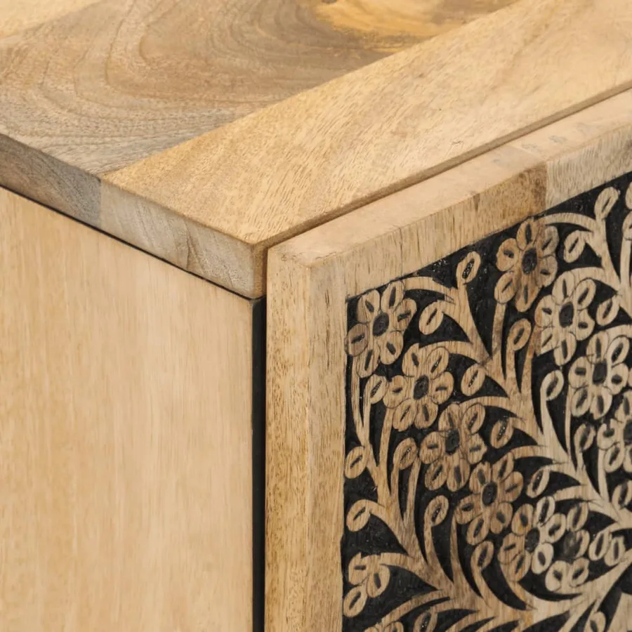 Armoire latérale 40x33x75 cm bois massif de manguier - 7