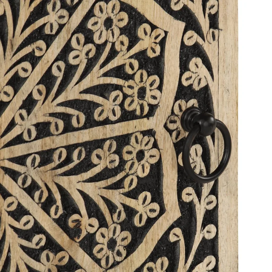 Armoire latérale 40x33x75 cm bois massif de manguier - 8