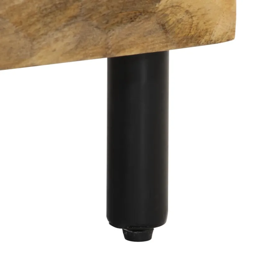 Meuble TV 100x33x46 cm bois massif de manguier - 8