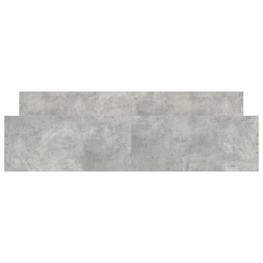 Cadre de lit sans matelas gris béton 160x200 cm - 5