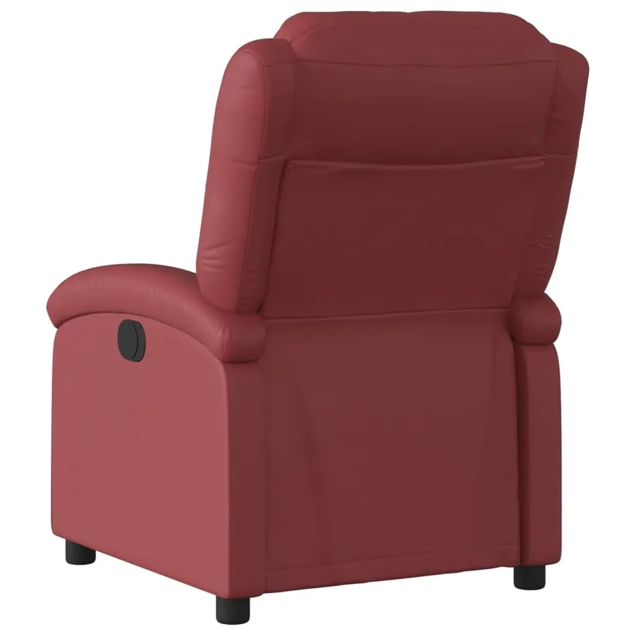 Fauteuil inclinable Rouge bordeaux Similicuir - 5