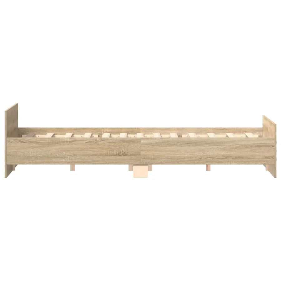 Cadre de lit sans matelas chêne sonoma 180x200 cm - 7
