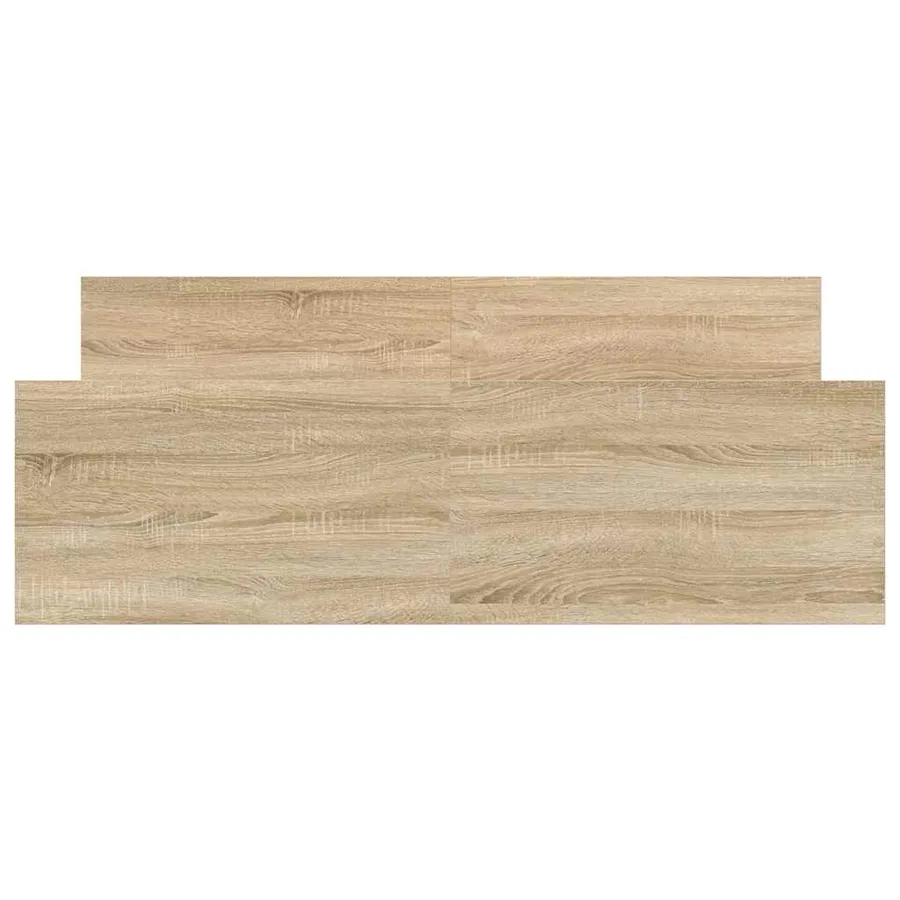 Cadre de lit sans matelas chêne sonoma 135x190 cm - 5