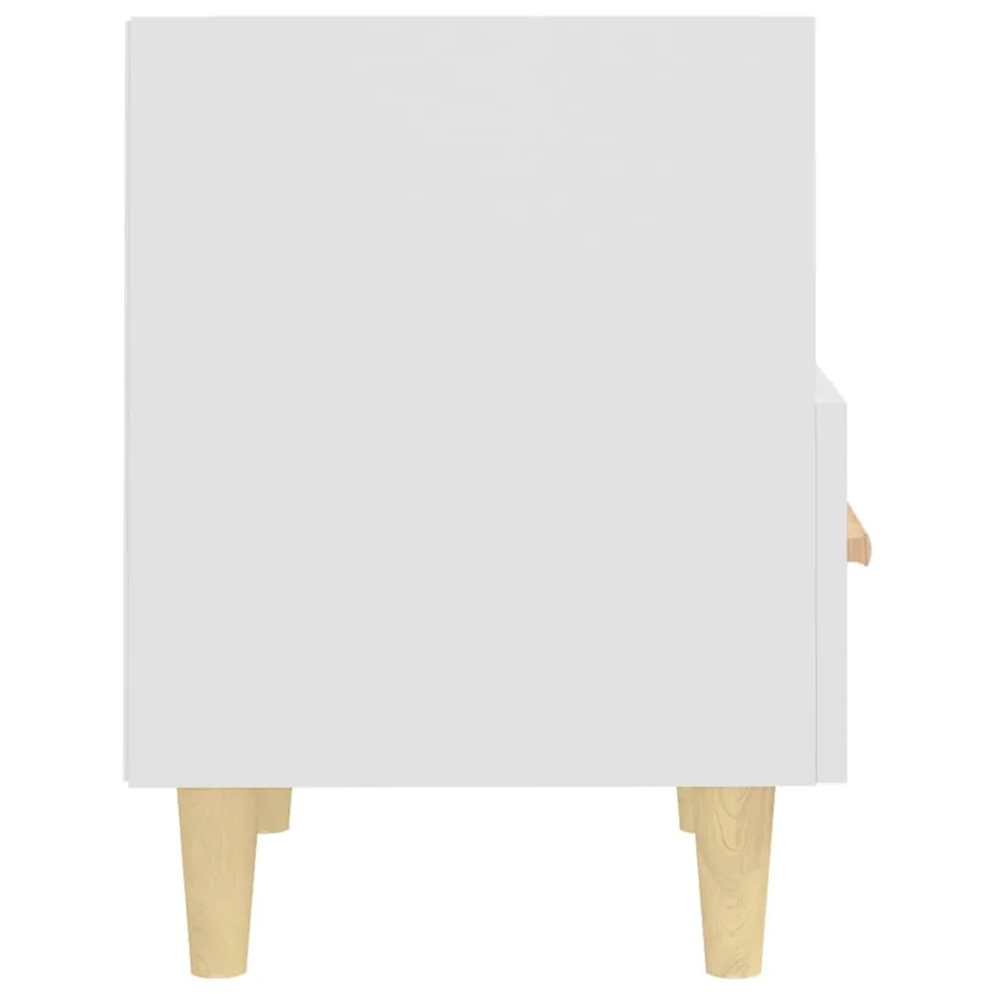 Table de chevet Blanc 40x35x47 cm - 6