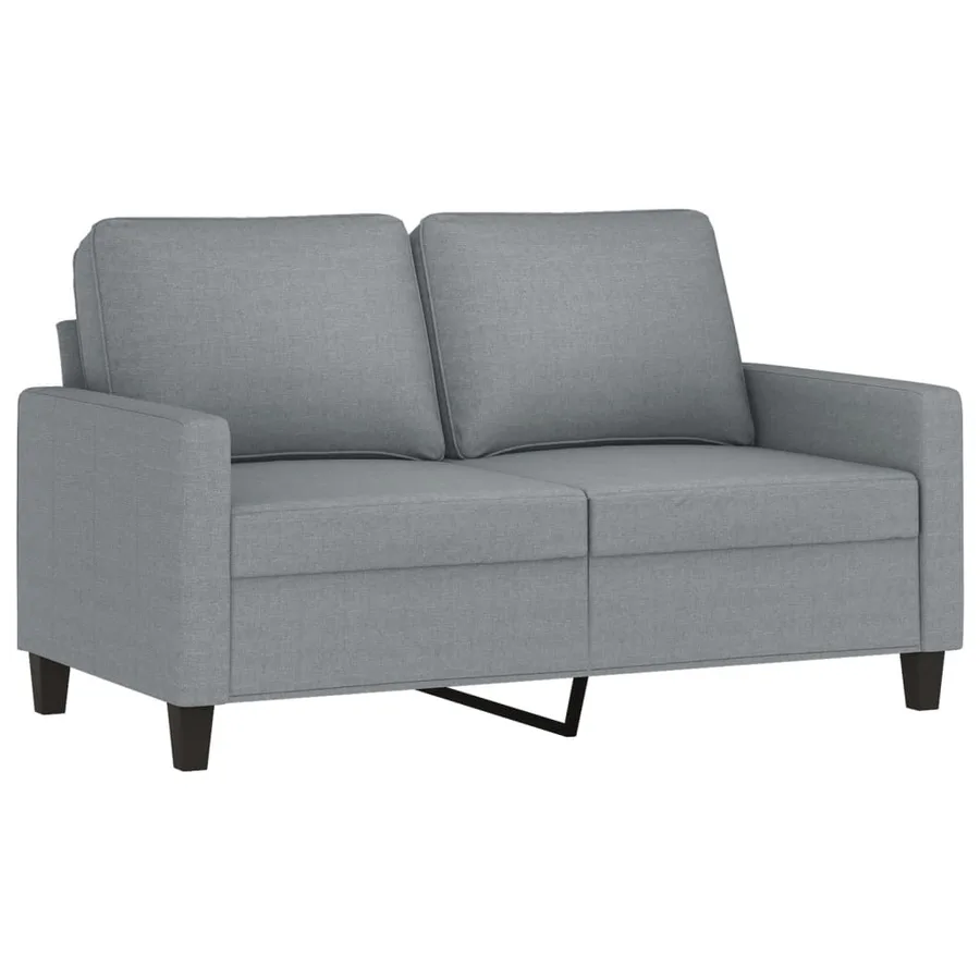 Ensemble de canapés 3 pcs avec coussins Gris clair Tissu - 3