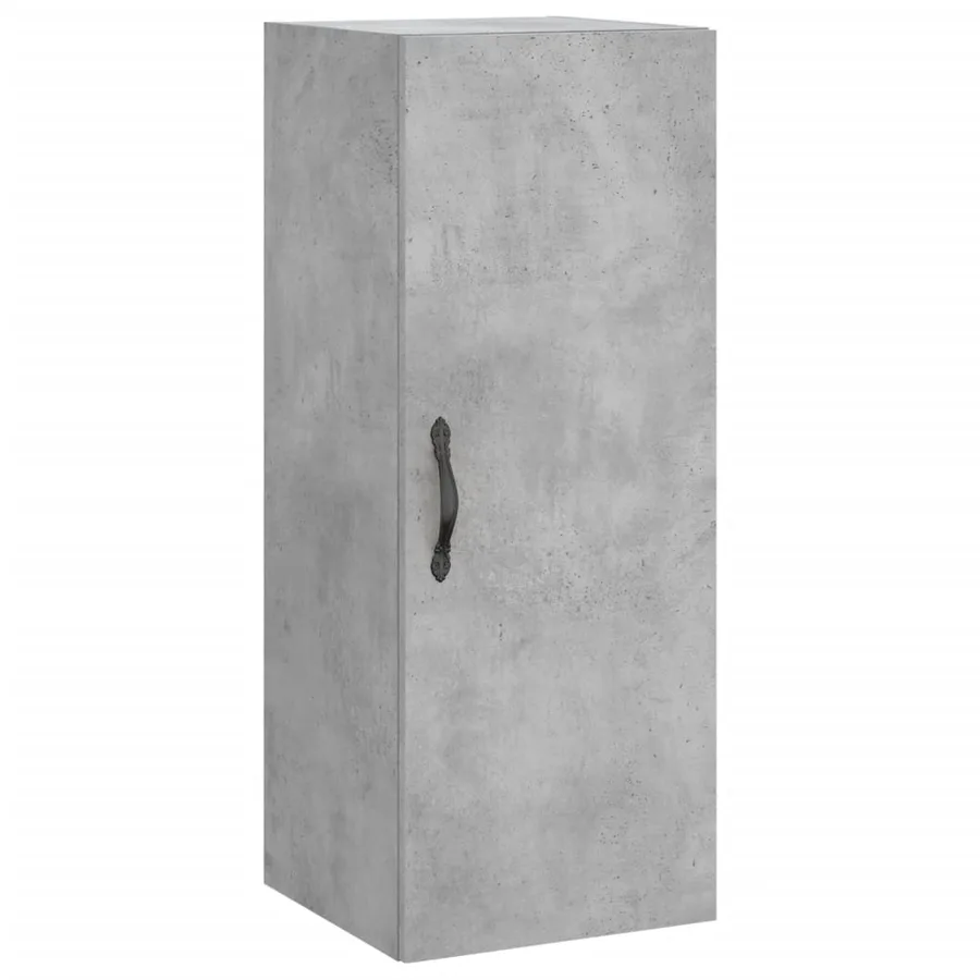 Buffet haut Gris béton 34,5x34x180 cm Bois d'ingénierie - 5