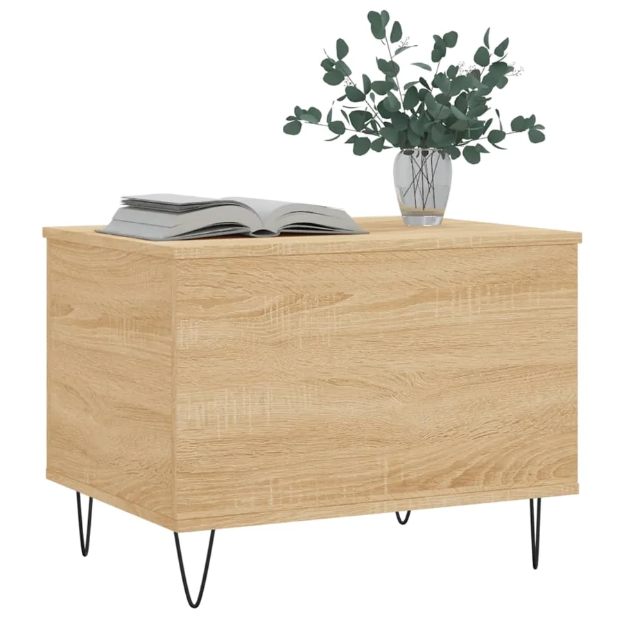 Table basse Chêne sonoma 60x44,5x45 cm Bois d'ingénierie - 4