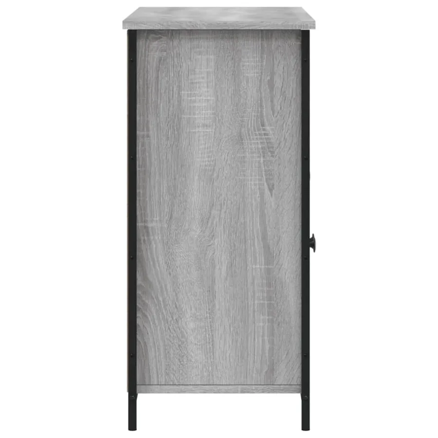 Buffet sonoma gris 100x35x75 cm bois d'ingénierie - 7