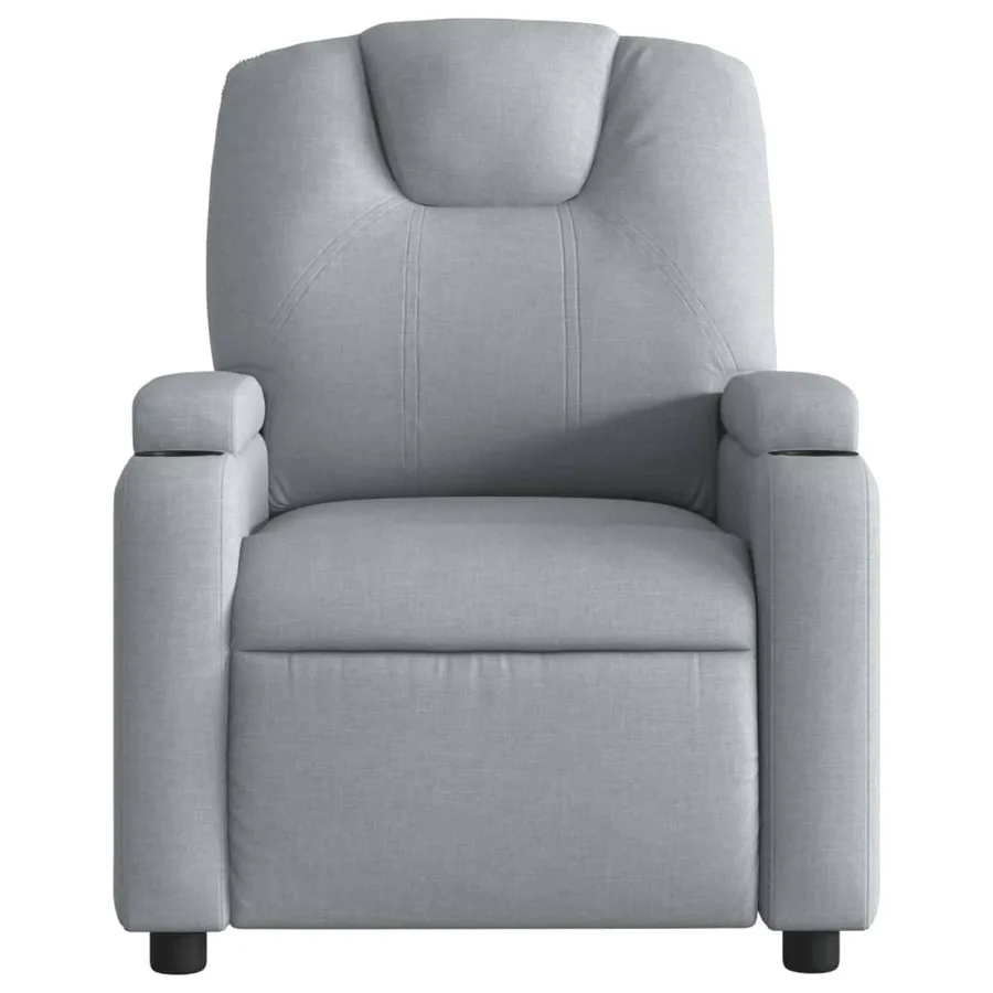 Fauteuil inclinable Gris clair Tissu - 3