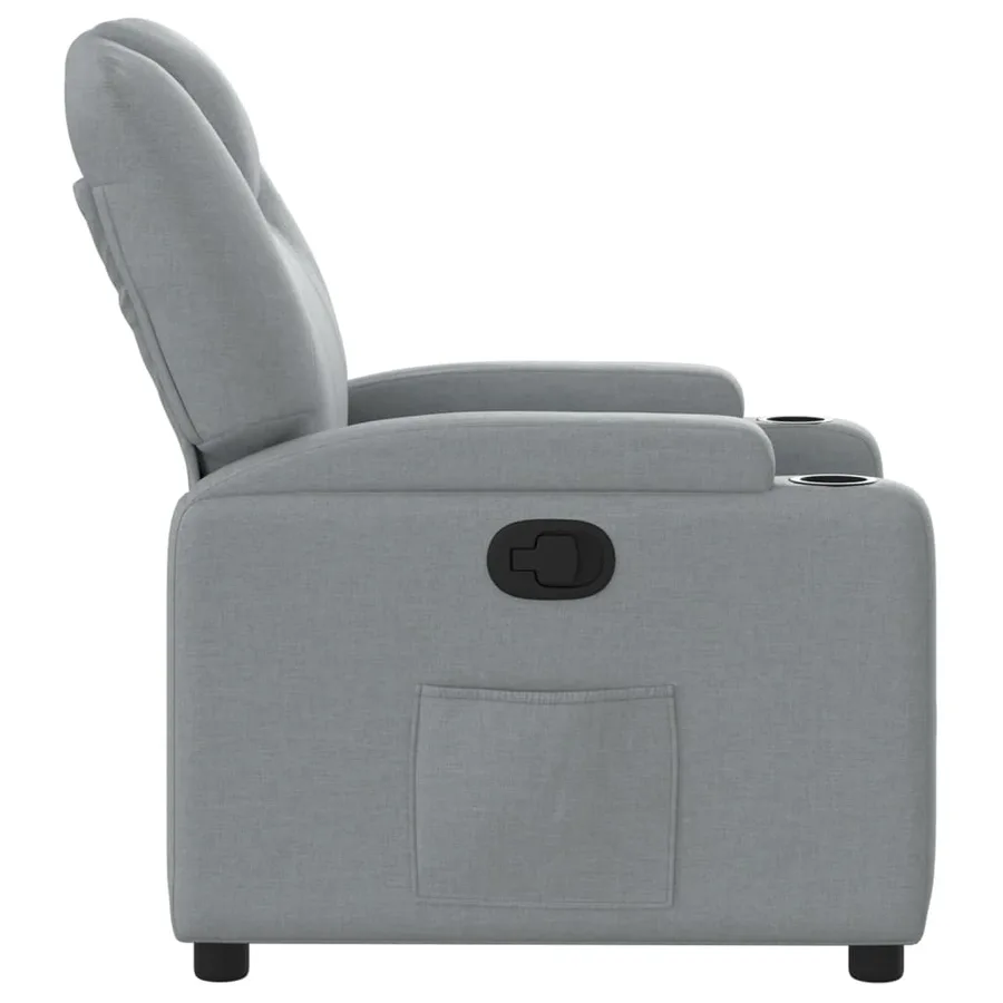 Fauteuil inclinable Gris clair Tissu - 4