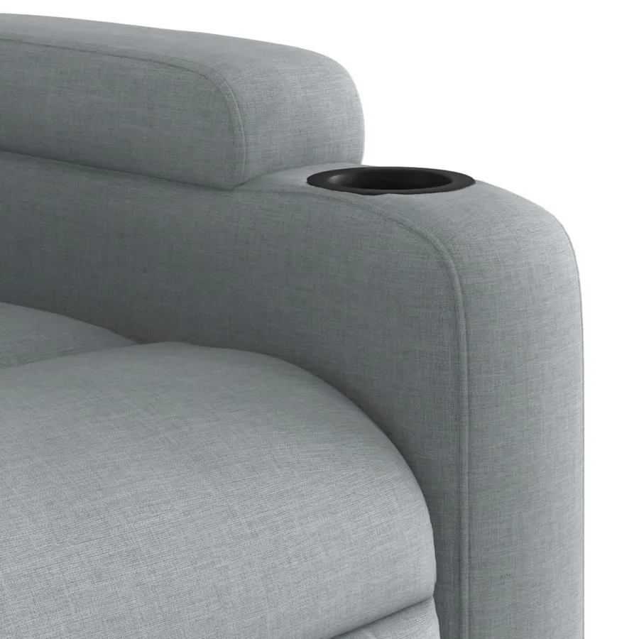 Fauteuil inclinable Gris clair Tissu - 8