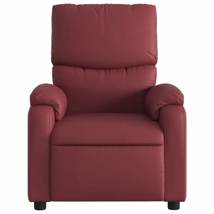 Fauteuil inclinable Rouge bordeaux Similicuir - 3