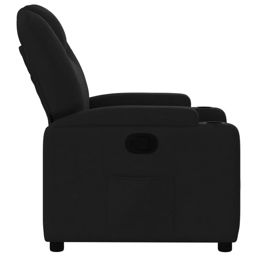 Fauteuil inclinable Noir Tissu - 4