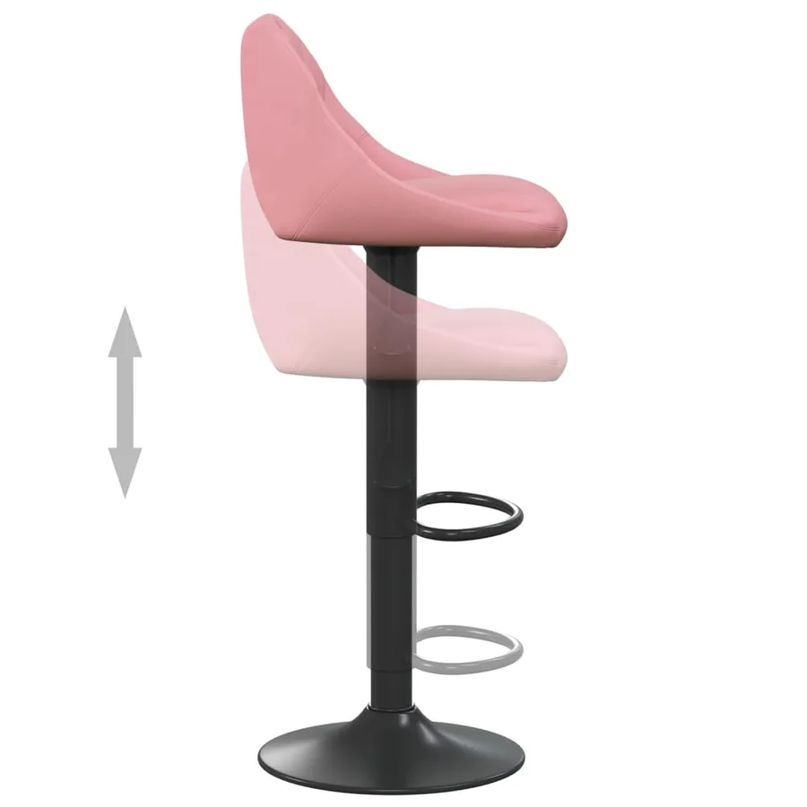 Tabouret de bar Rose Velours - 6