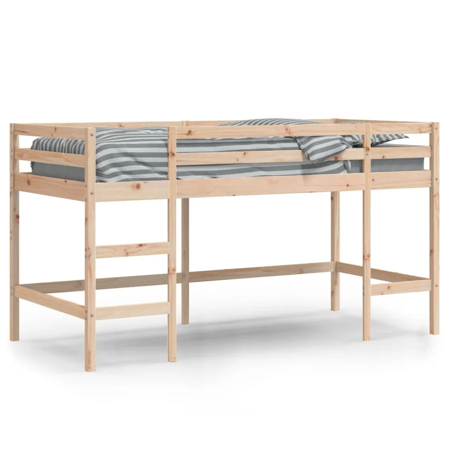 Lit mezzanine d'enfants sans matelas avec échelle 80x200 cm - 3