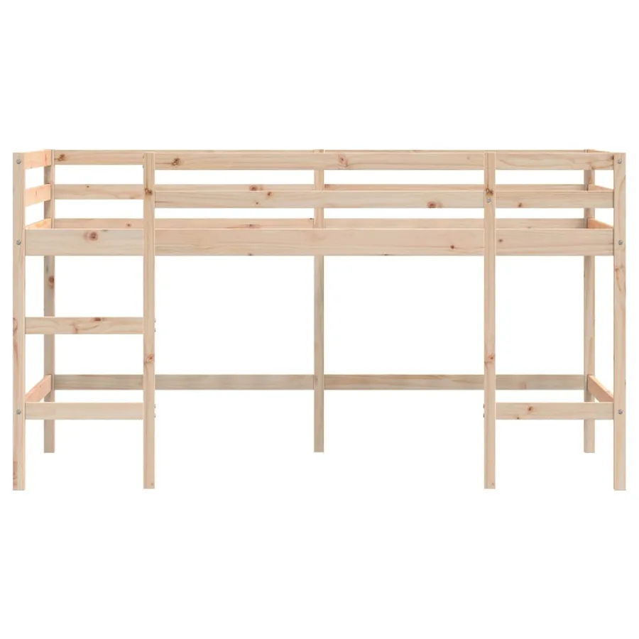 Lit mezzanine d'enfants sans matelas avec échelle 80x200 cm - 5