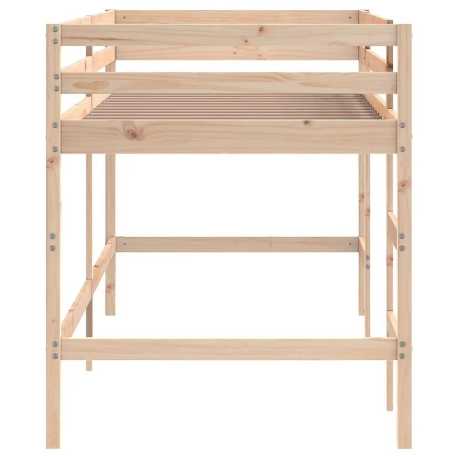 Lit mezzanine d'enfants sans matelas avec échelle 80x200 cm - 6