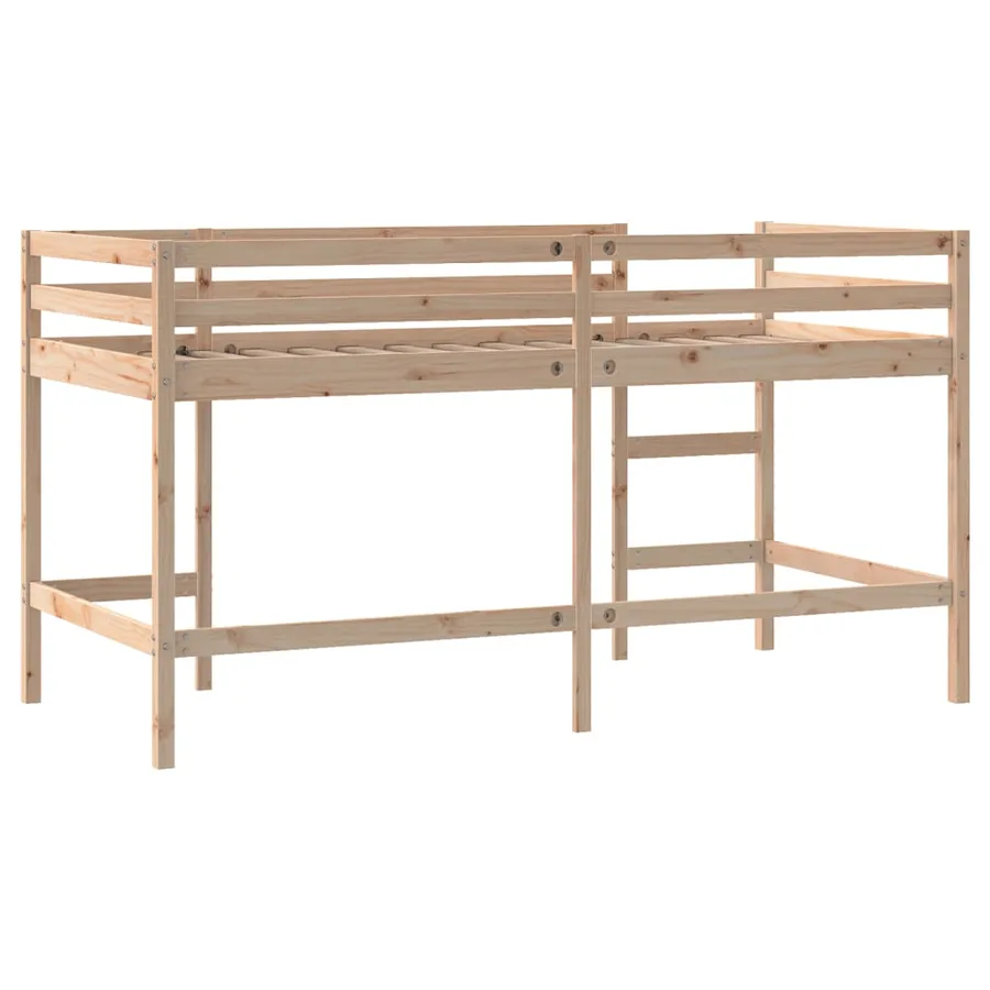 Lit mezzanine d'enfants sans matelas avec échelle 80x200 cm - 7