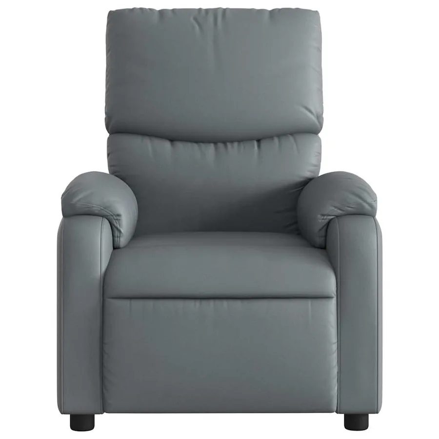 Fauteuil de massage inclinable Gris Similicuir - 5